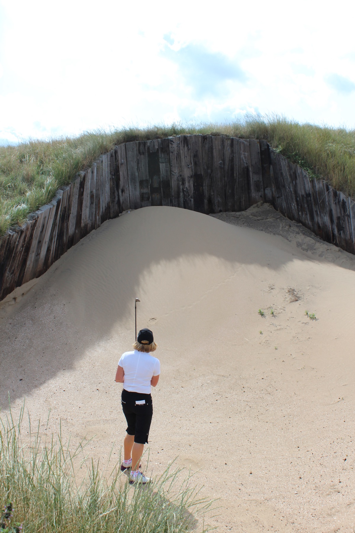 Royal St George's GC- hole 4 first bunker shot