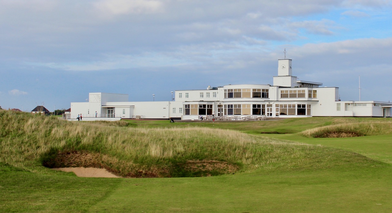 The clubhouse at Royal Birkdale GC