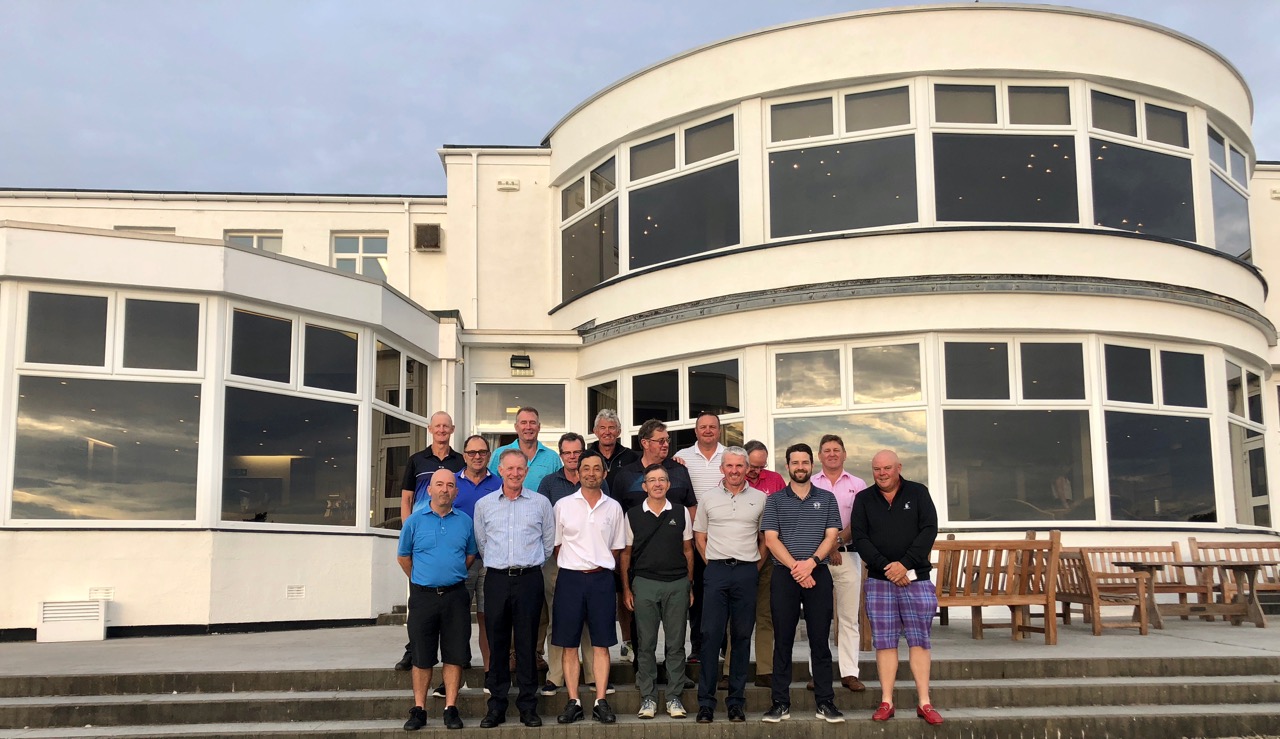 The group in front of Royal Birkdales clubhouse