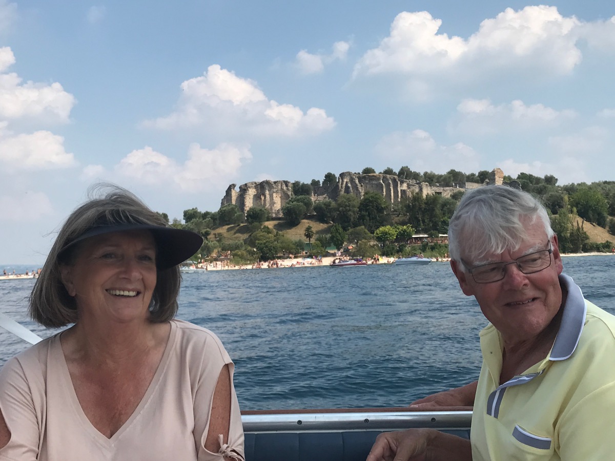 Gina & Gary enjoy the Sirmione Cruise on Lake Garda