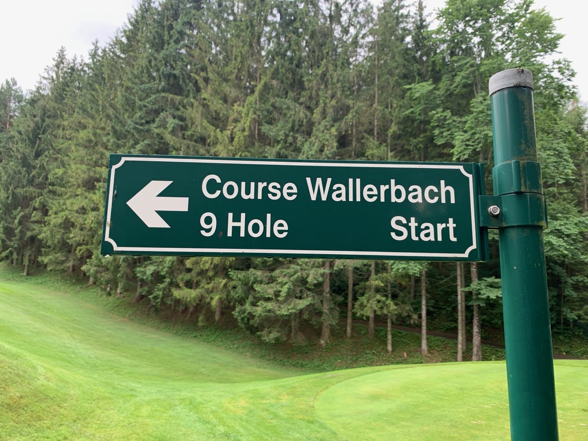 Golf Club Adamstal- Wallenbach course sign
