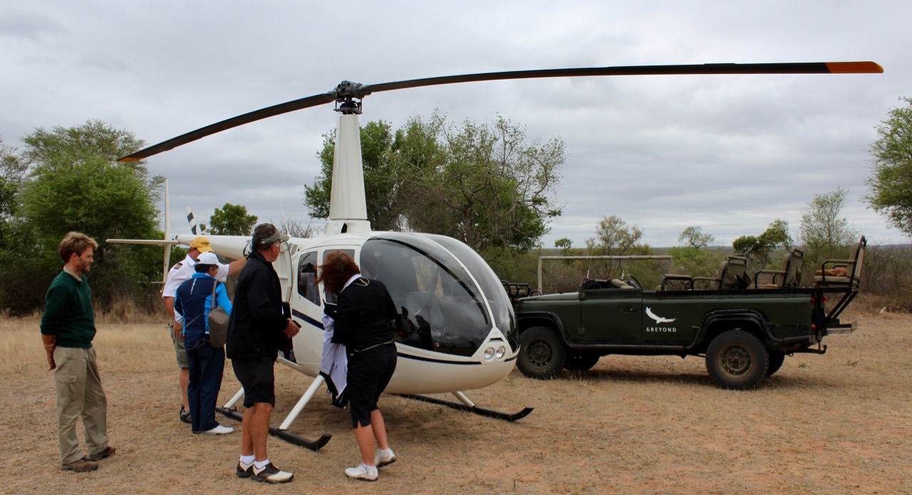The chopper from Kirkmans Kamp to Leopard Creek